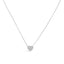 Collar con Colgante de Corazón de Diamante en Oro Blanco de 14K - 18"