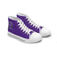 Women’s Purple High-Top Sneakers – Epilepsy Awareness Design