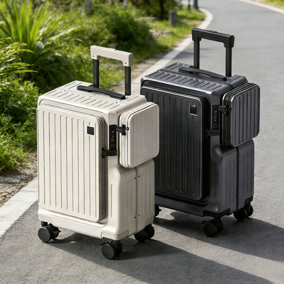 Valise à roulettes premium de 20 pouces à ouverture frontale