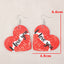 I Love You Heart Leather Earrings