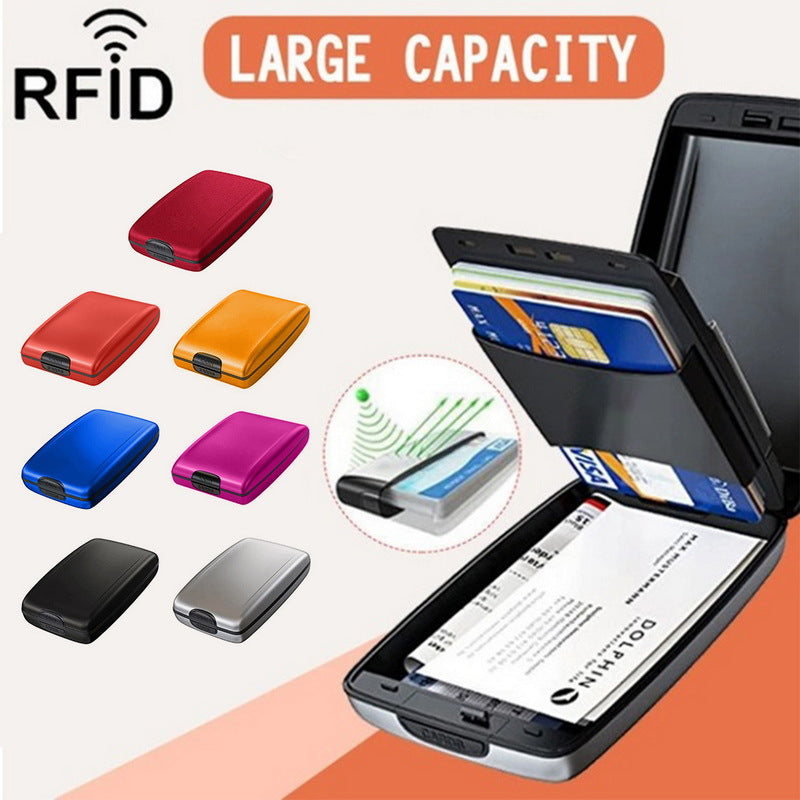 Fashion Bank Card Business Card Case Aluminum Alloy Bank Card Wallet Card Holder Bag Aluminum Bag - Korvel