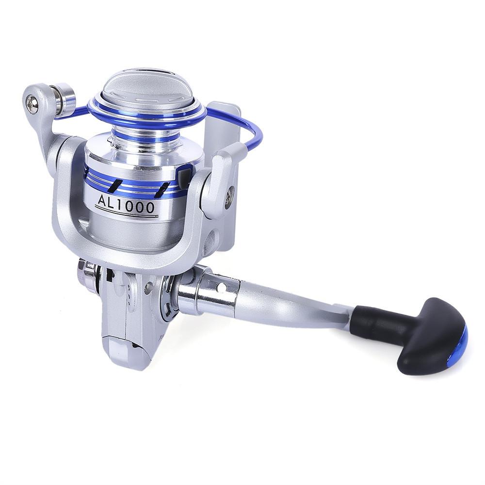 YUMOSHI AF1000-7000 12BB Gear Ratio 5.5:1 Half Metal Fishing Spinning Reel Machined aluminum Spool with Exchangeable Handle - Korvel