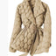 Chaqueta Puffer de Punto Ripple para Invierno con Cinturón