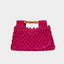 Hollow-out Bamboo-Section Handle Handwoven Small Square Bag