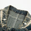 Punk Retro Washed Distressed Denim Wide-Leg Pants Men's Trendy Unique Design Loose Fit Flared Trousers - Korvel