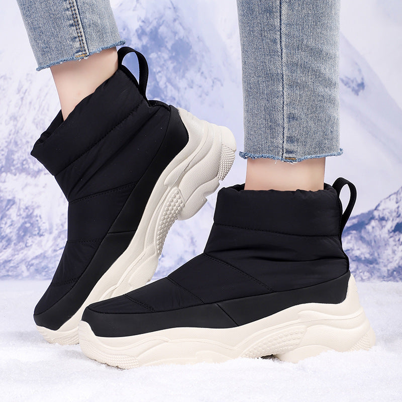Bottes de neige mi-hautes pour femmes pour un confort en extérieur