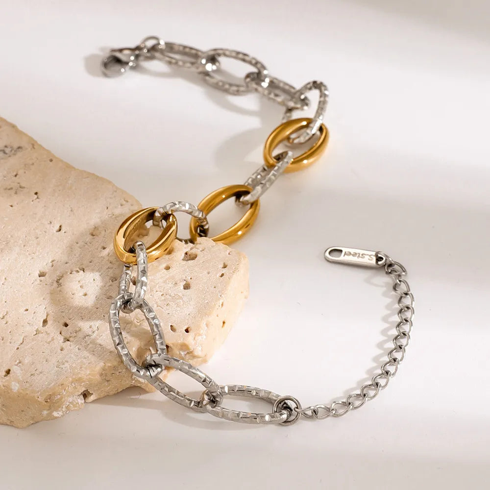 18K Gold-Plated Stainless Steel Bracelet - Korvel