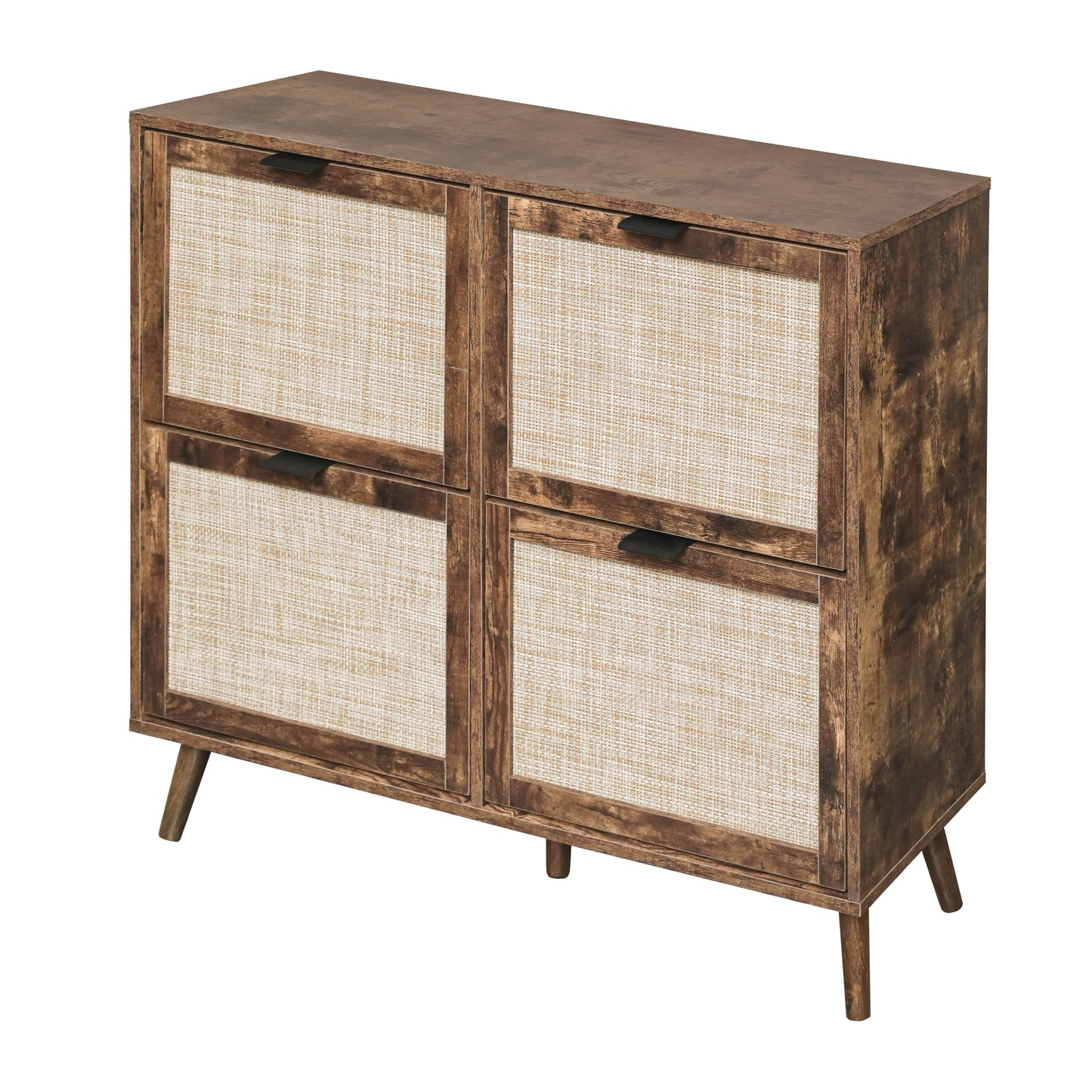 4-Door Freestanding Modern Shoe Rack for Entryway