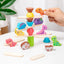 Jouet de blocs de construction empilables en bois - Dinosaure