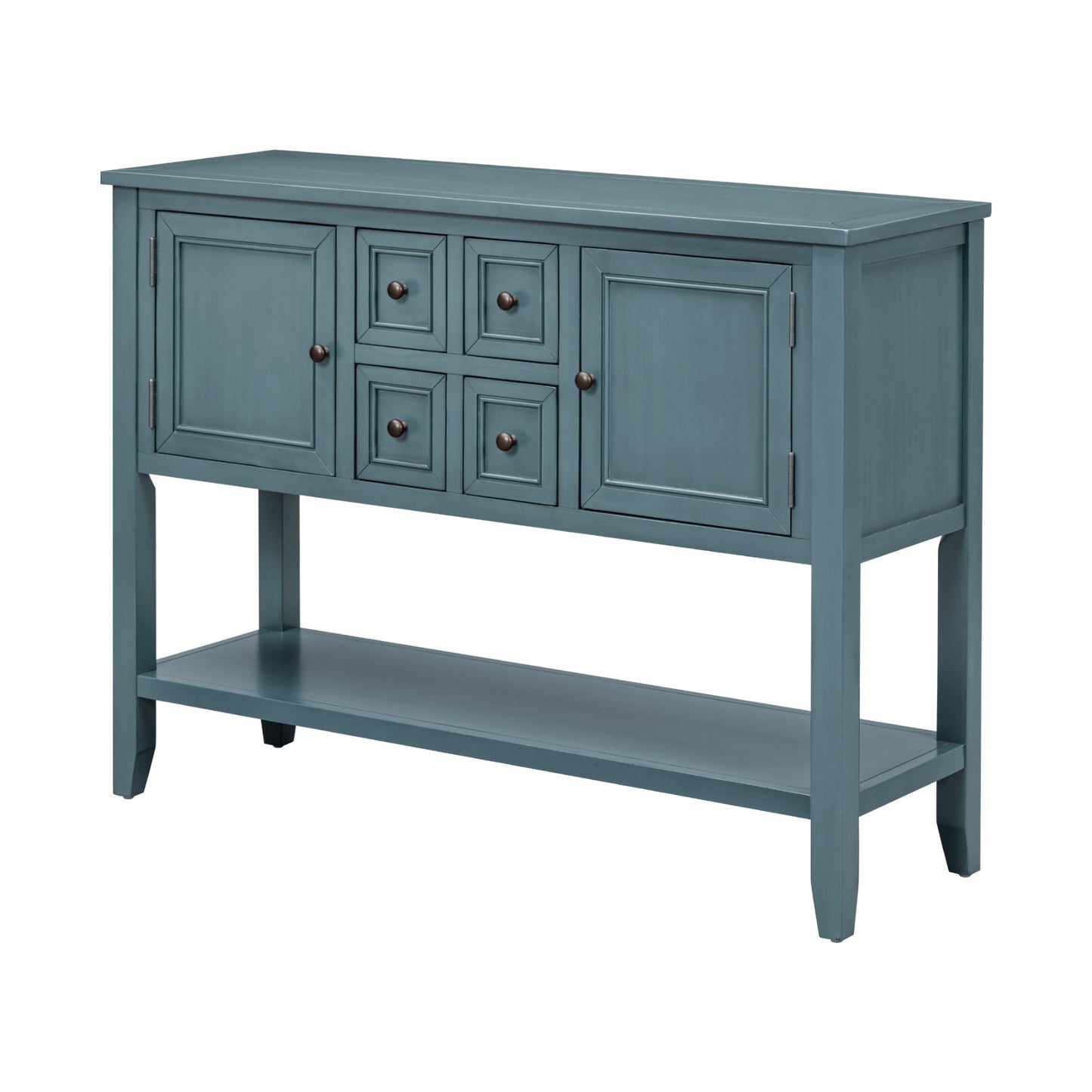 REXM Cambridge Series Retro Console Desk with Storage