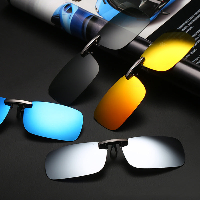 Gafas de sol clip-on polarizadas con espejo UV400