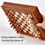 Drawer style solid wood veneer splicing chessboard magnetic chess box set - Korvel