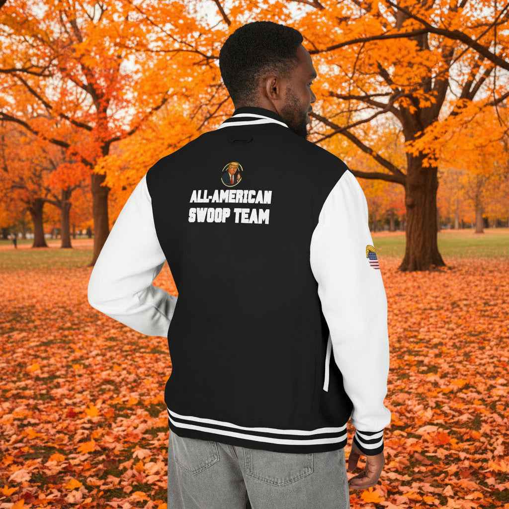 All American Swoop Team Letterman Jacket – Varsity Edition