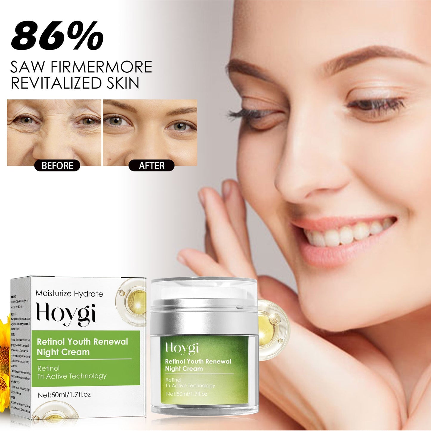 Premium Retinol Face Cream for Firming and Hydration