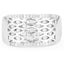 0.41 Carat Genuine White Diamond Sterling Silver Engagement Ring