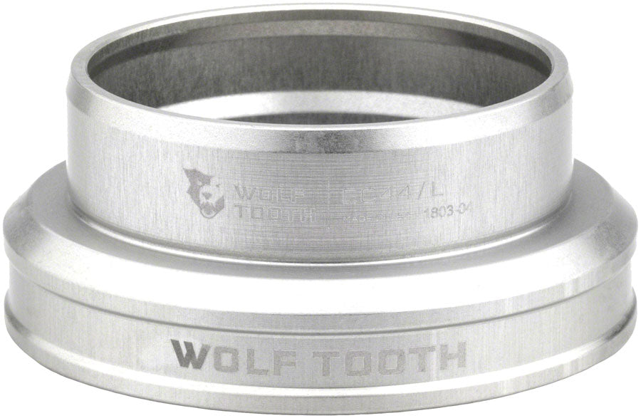 Tête de fourche Premium Wolf Tooth - EC44/40 Inférieure Argent Brut