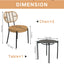 3 Pieces Of Luxury Outdoor Wicker Furniture - Patio Bistro Style Table And Chair Combination - Korvel