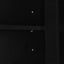 Storage Cabinet with Two Doors for Bathroom, Office, Adjustable Shelf, MDF Board, Black - Korvel