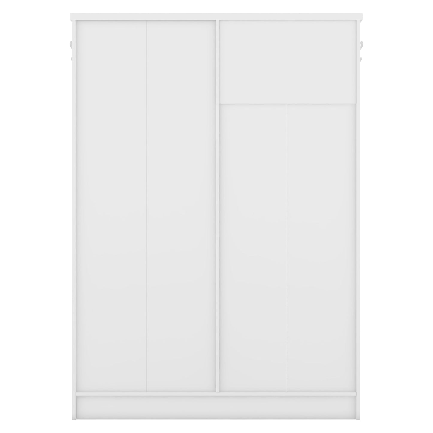 Multi-functional Hall Tree with Storage Shelves Drawers Cabinet Elegant Hallway Shoe Cabinet with Bench Modern Coat Rack White - Korvel