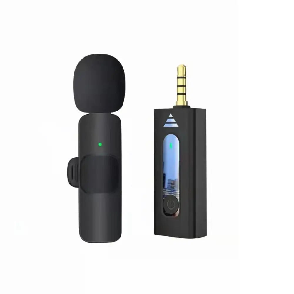 Wireless K35 Lavalier Lapel Microphone Omnidirectional Bluetooth 5.3 K35 Condenser Mic Noise Reduction Professional - Korvel