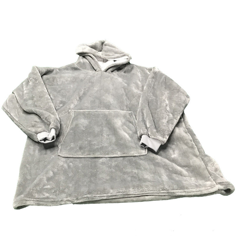 Lazy Head Set Of Coil Blanks Hoodie Hooded Warm Clothes Outdoor Cold Clothes - Korvel