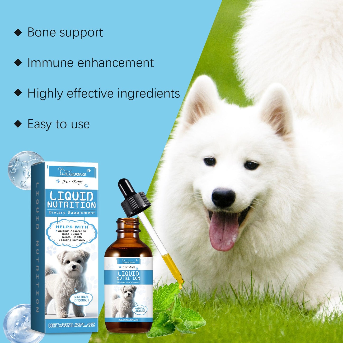 Pet Vitamin Supplement Drops Enhance Immunity And Promote Vitality Healthy Dietary Supplement Drops - Korvel