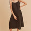 Summer Midi Cami Dress with Braided Tie Shoulders & Pockets