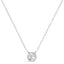 Pendentif en diamant taillé rond en or blanc 10K 1/3 cttw