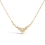 Collar de Diamantes 'V' Dispersos en Oro Amarillo de 14K - 18"