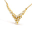 Collar de Diamantes 'V' Dispersos en Oro Amarillo de 14K - 18"