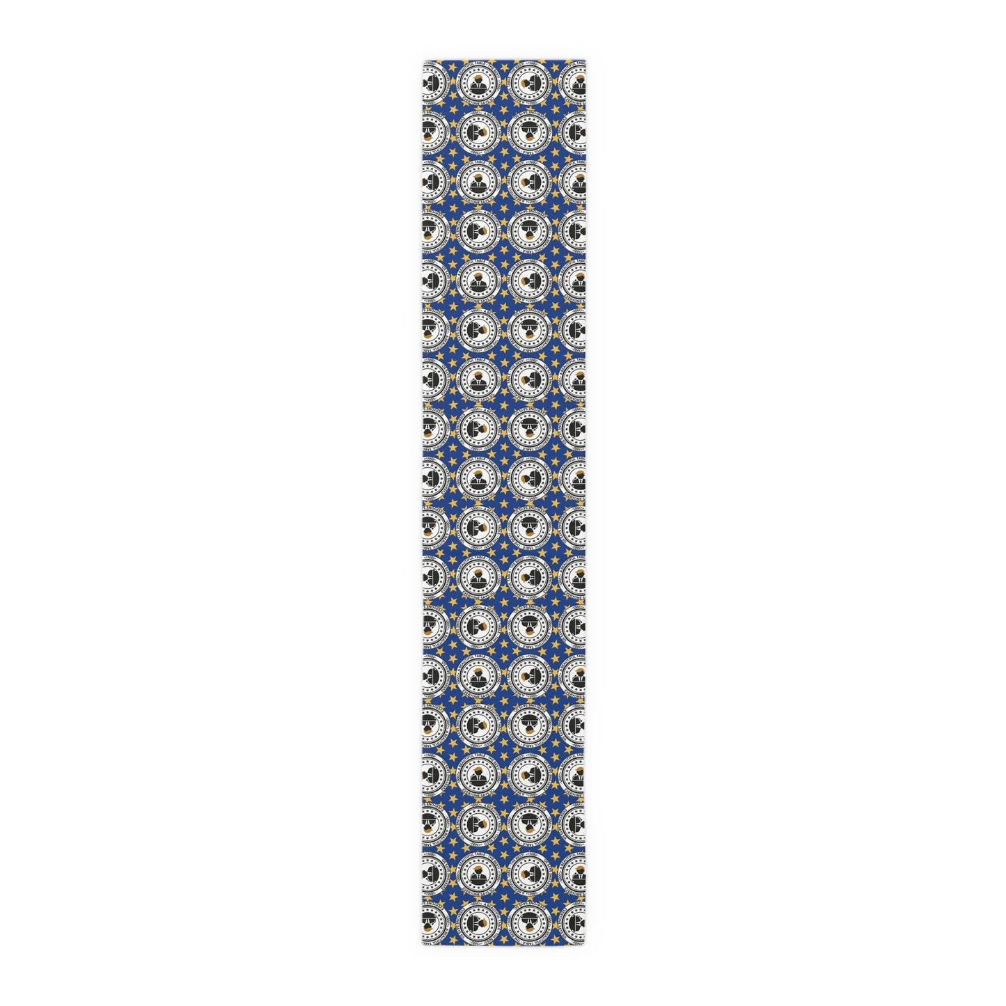 Elegant Faux Seal Pattern Table Runner