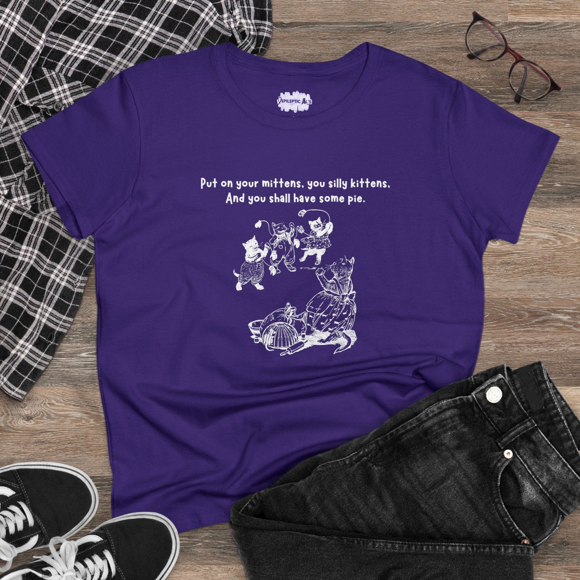 Charming Kittens Women's Cozy Cotton Tee - Korvel