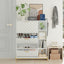 Shoe Cabinet with 3 Flip Drawers & Open Shelves, Modern Entryway Shoe Storage Cabinet Slim, Narrow Hidden Shoe Rack for Heels - Korvel