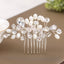 Elegant Handmade Crystal Pearl Hair Comb