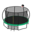 12FT Recreational Kids Trampoline with Safety Enclosure Net & Ladder, Outdoor Recreational Trampolines - Korvel