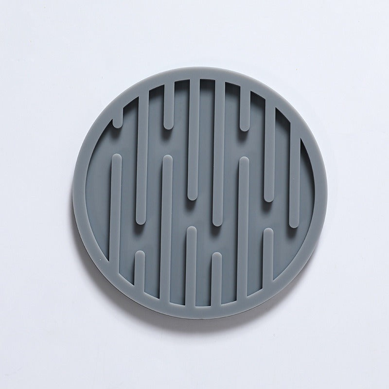 Hot selling silicone cup pad, circular and thickened 10CM drainage pad, heat insulation and anti slip tea cup pad - Korvel