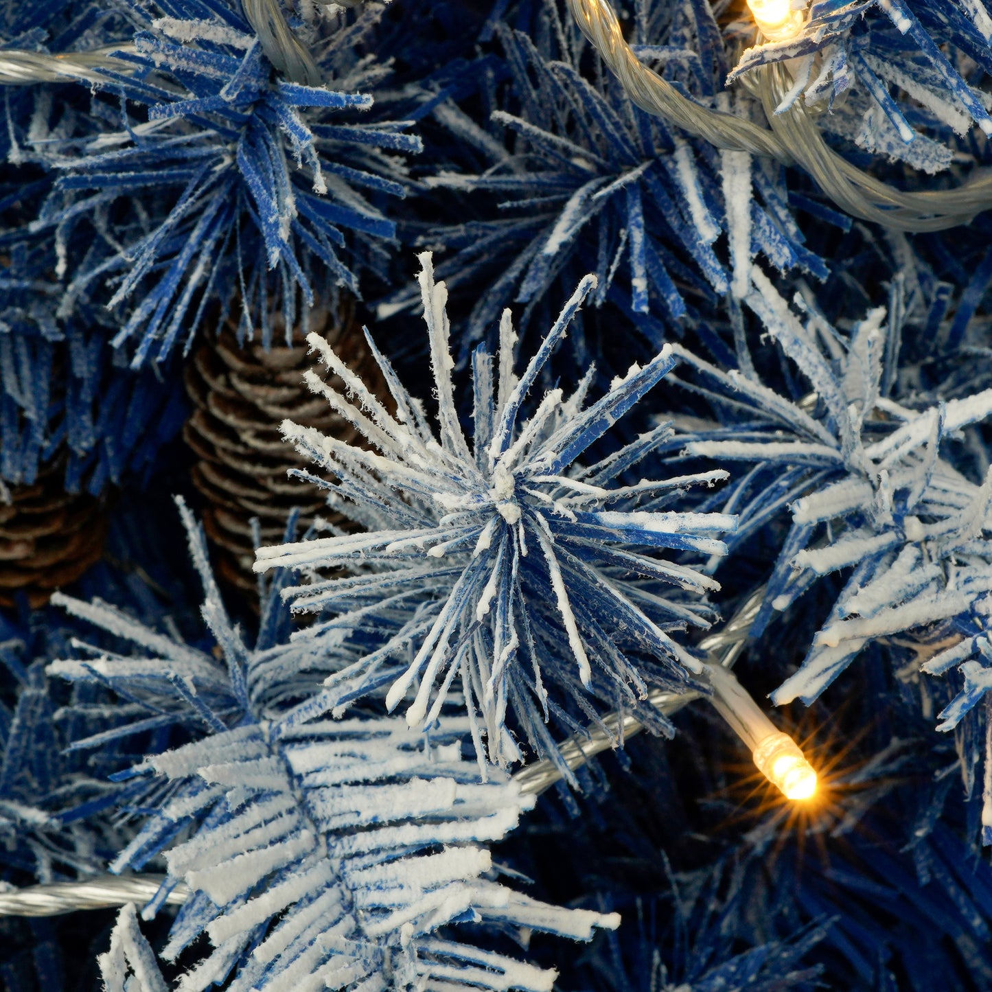 Set of 4 Premium Artificial Christmas Trees with LED Lights