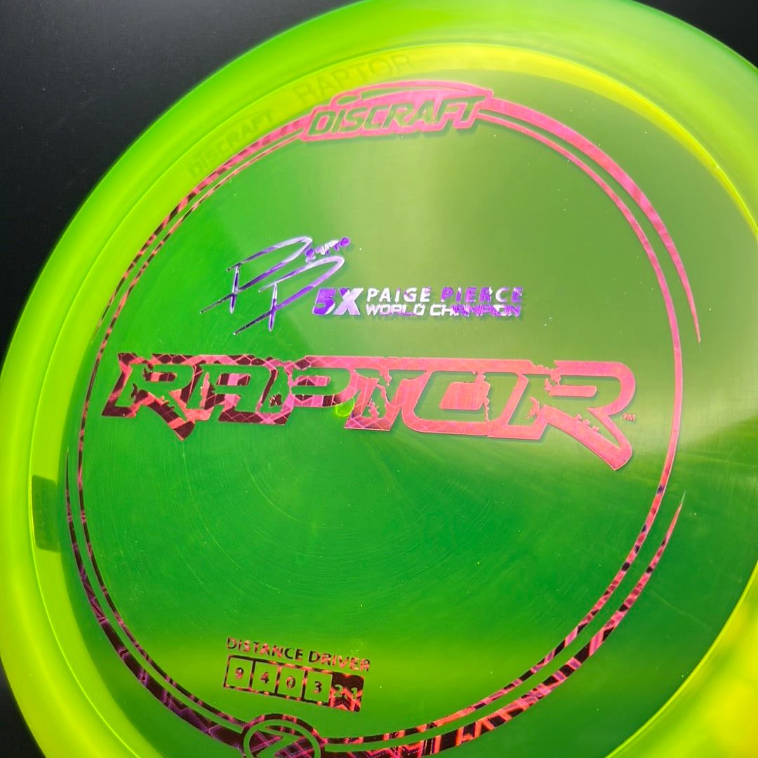 Z Line Raptor - Controlador de Disco de Golf Premium por Paige Pierce