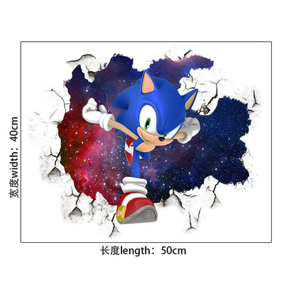 Sonic Stickers Cartoon Anime Super Mario Self Adhesive PVC Decoration Mario Stickers - Korvel