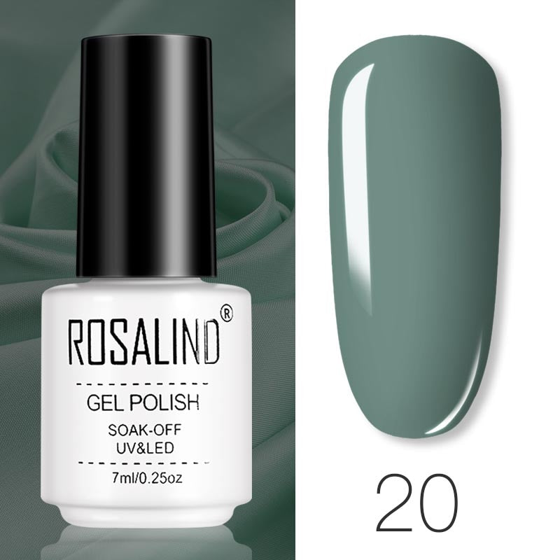 ROSALIND Gel Polish Set Manicure for Nails Semi Permanent Vernis top coat UV LED Gel Varnish Soak Off Nail Art Gel Nail Polish - Korvel