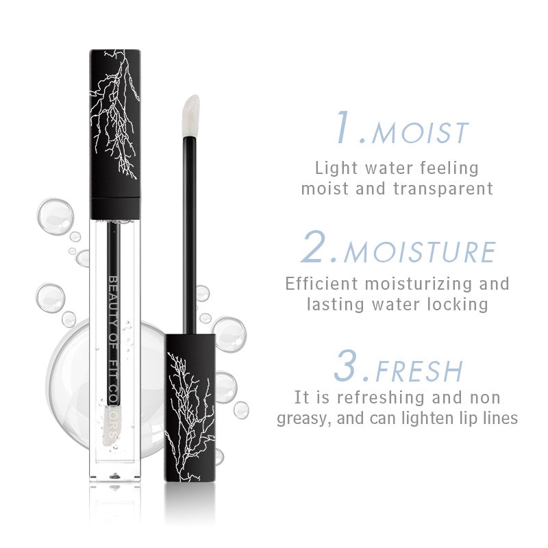 Fit Colors Transparent Lip Oil Glass Lip Gloss Colorless Lip Gloss Lasting Moisturizing Moisturizing Superposition Liquid - Korvel
