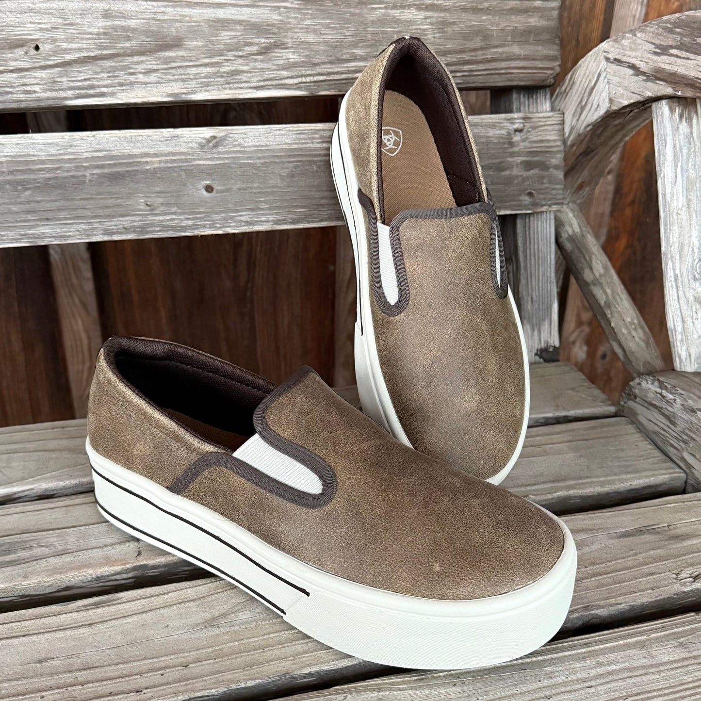 Ariat Brown Skylar Slip On Flats