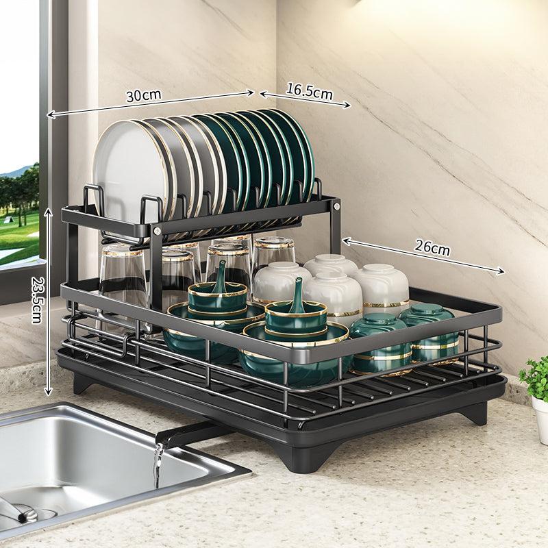 2024 Adjustable Stainless Steel Kitchen Dish Drying Rack