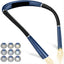 Night reading LED lighting book light USB charging tri color folding double head neck hanging reading light - Korvel