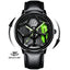 Luxury Men's Stainless Steel Quartz Watch with Unique Design