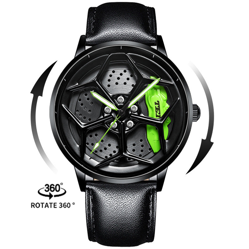Luxury Men's Stainless Steel Quartz Watch with Unique Design