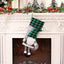 Christmas Day Decoration Red Black White Grid Faceless Forester Christmas Socks Dwarf Hanging Doll Candy Gift Bag - Korvel
