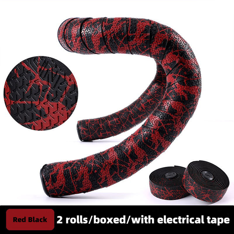 Npy EVA PU Road Bike Handlebar Tape, Anti - Slip & Shock - Absorbing, Sakura Design, with End Plugs - Korvel