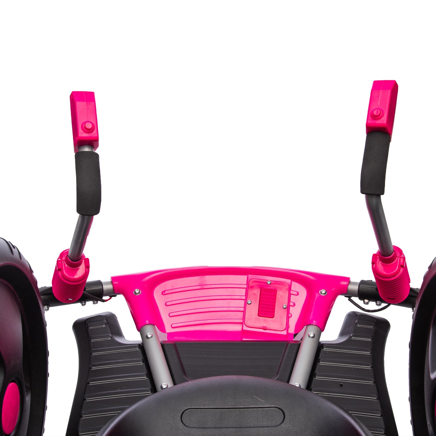 12V Kids Ride On Electric Toy,2WD,16'' exaggerated wheel,Dual handle control for 360 degree flexible steering and rotation - Korvel