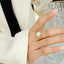 Vintage white seashell charming ring index finger ring accessory - Korvel